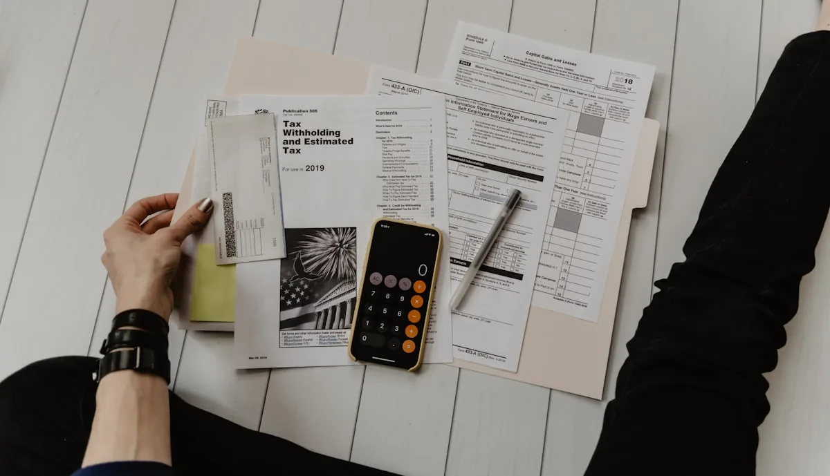 Tax records, forms, and financial documentation prepared for Self-Assessment.